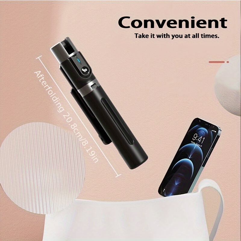 Selfie Stick Handheld Tripod Wireless Shutter For IPhone Samsung Dual Lights