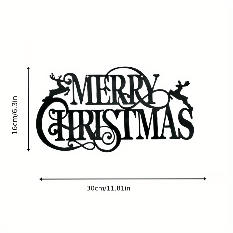 Image of A Metal Christmas Ornament, Perfect For Festive Wall Decor, Suitable For Home Kitchens, Living Rooms, And Office Decoration
