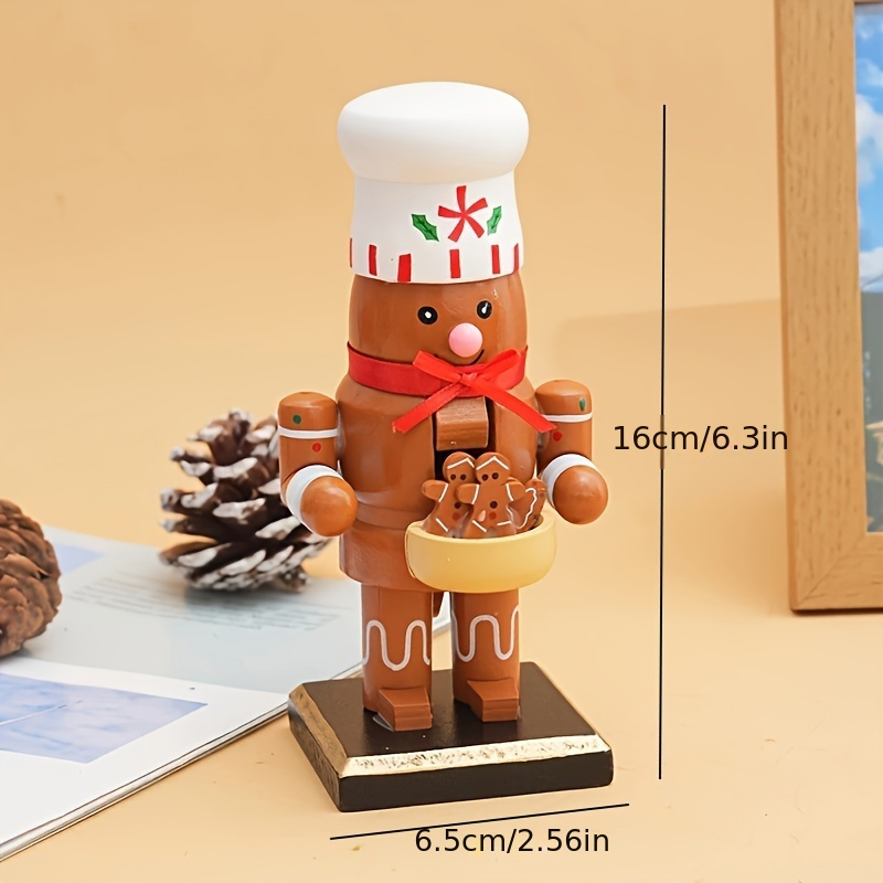 Walnut For Man Figurine, Christmas Nutcracker Desktop Decoration Puppet Craft Holiday Gift Wholesale