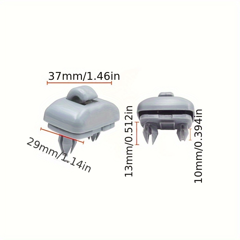 2 Pezzi Supporto Visiera Parasole In Plastica – Clip Gancio Per Auto, Compatibile Honda Civic Accord CRV 1998-2011 - 2