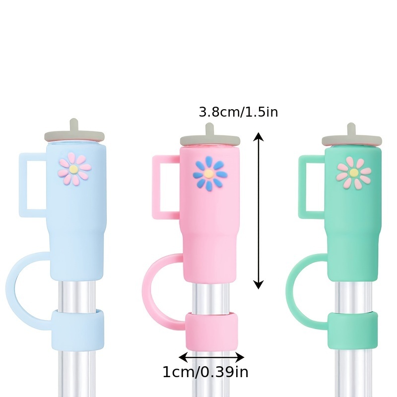 1pc Straw Tips Cover, Cartoon Cup Straw Tips Cover, 1cm/0.39in Straw Covers  Cap Compatible With 30&40 Oz Tumbler, Silicone Straw Tips Cover, Silicone  Reusable Drinking Straw Toppers, Drinking Straw Plugs, Party Supplies