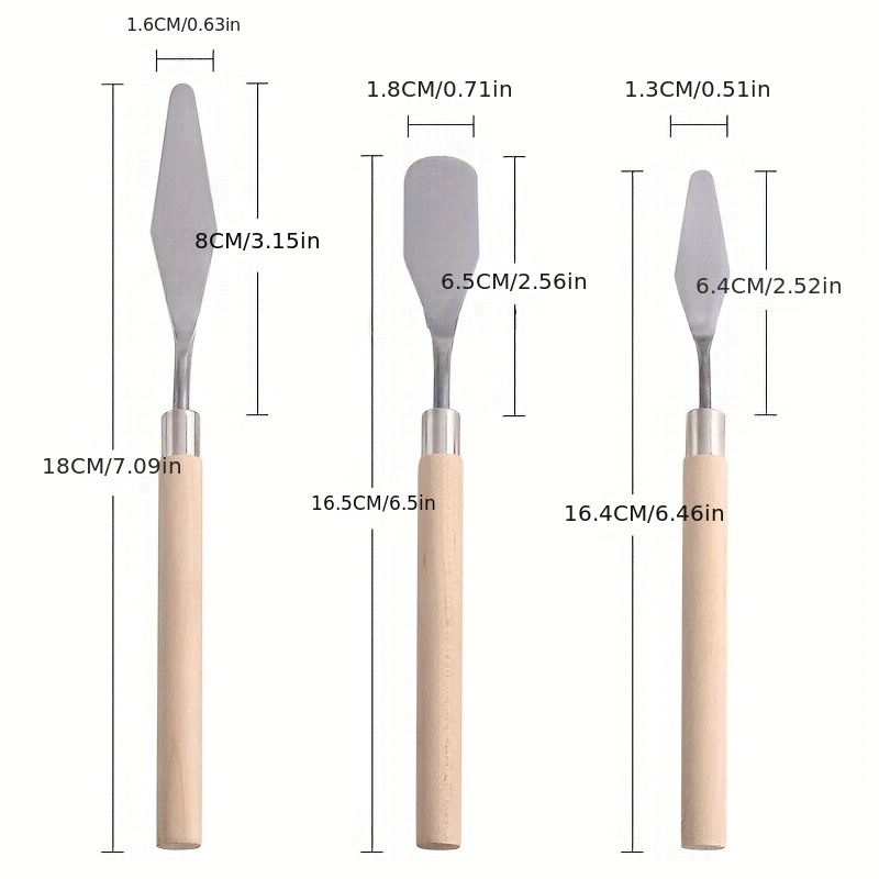 Spatula, pointed /round, narrow, 18 cm Tools