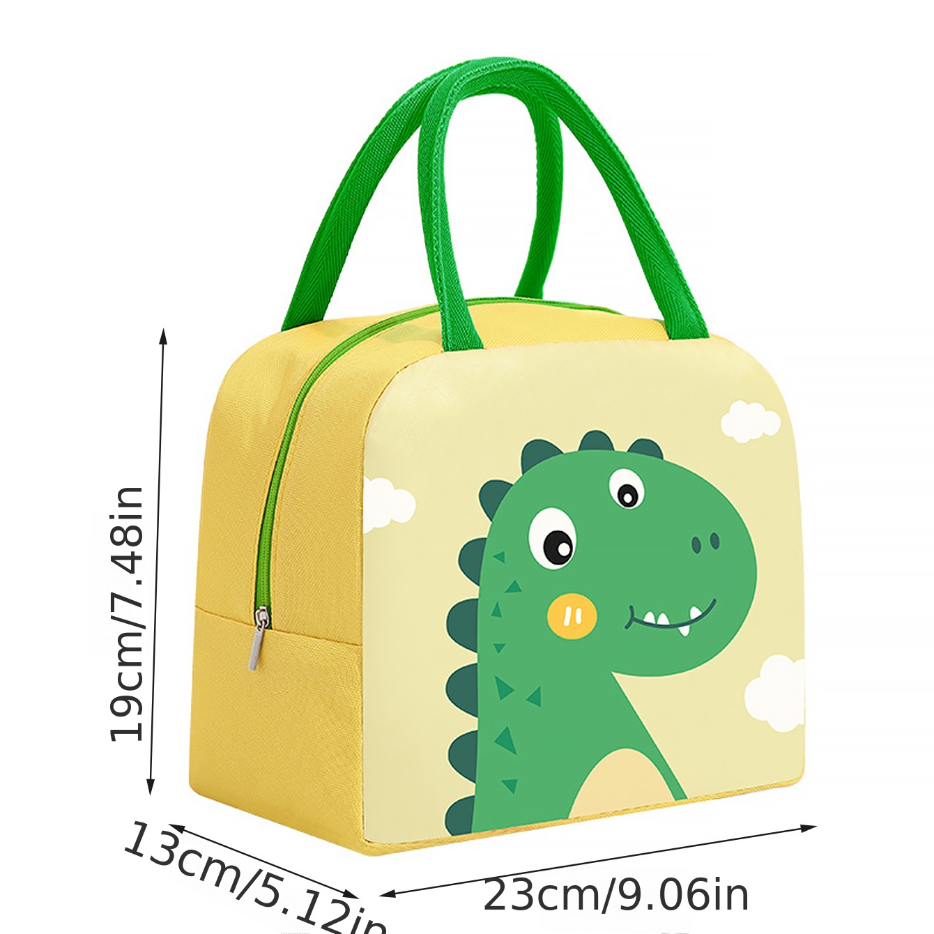 New Cartoon Insulated Lunch Box Tote Bag Hand-held Bento Bag 3d  Three-dimensional Lunch Insulation Bag Aluminum Foil Thickened Lunch Box Bag  - Temu