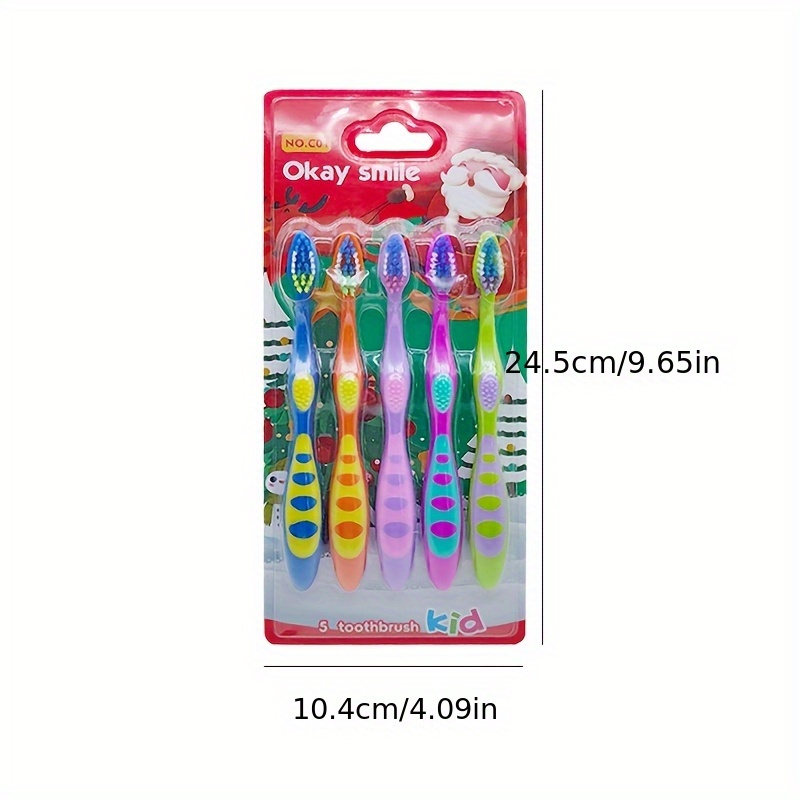 Toothbrush For Kids, Festive Toothbrush For Christmas, Gentle Bristles To Teeth