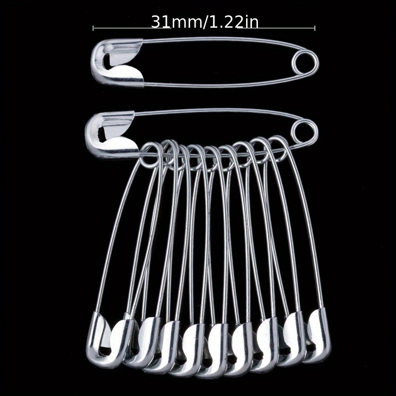  Safety Pins Assorted, 500 PCS Safety Pins, 5 Different Sizes Safety  Pin, Safety Pins Bulk-Rust Resistant, Heavy Duty Variety Pack, Perfect for  Clothes, Crafts, Sewing, Pinning and More (Silver)