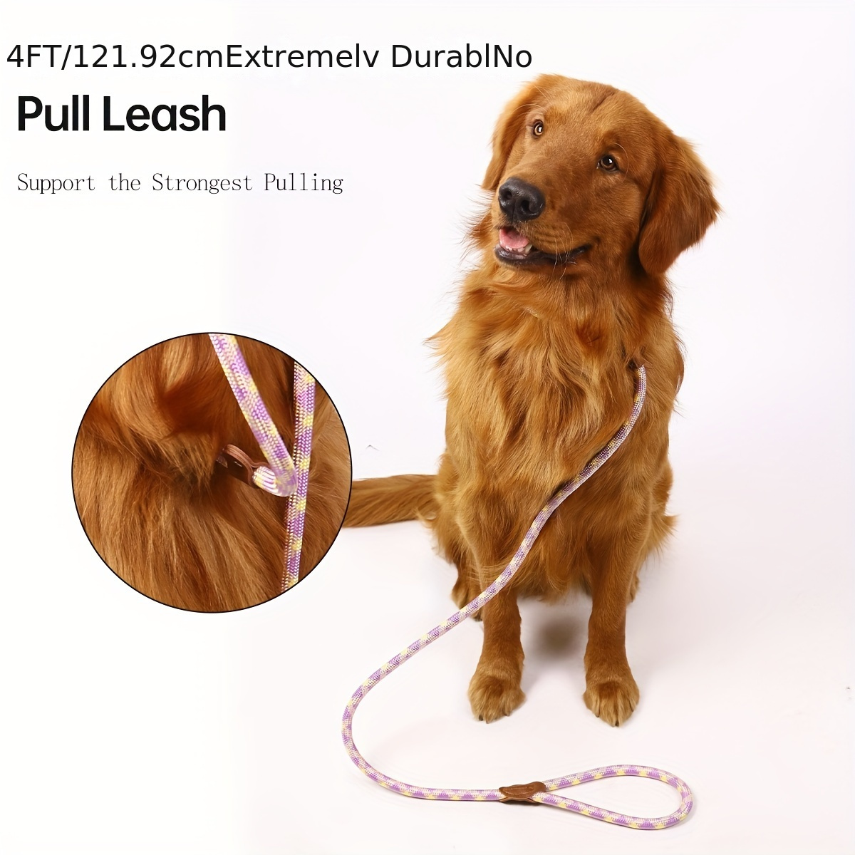 

No Pull Pet Dog Puppy Cat Kitten Nylon Leash With Strong Metal O-ring For Outdoor Walking Training