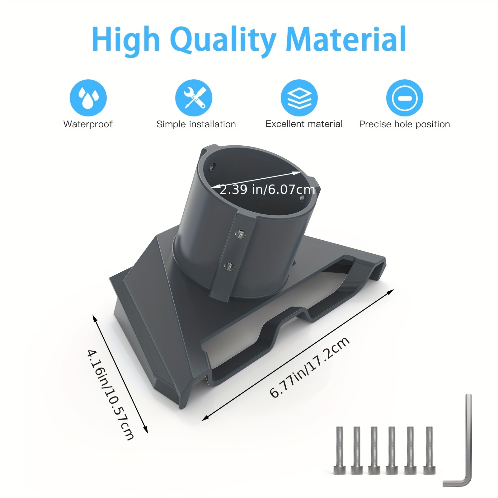 Support de satellite Starlink Mini - Construction robuste en alliage d'aluminium, pas besoin d'alimentation, installation facile avec vis, pour maison, bureau, camping-car