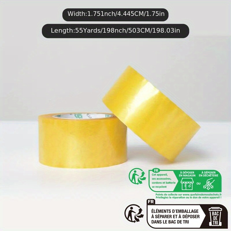 55yard Packing Tape Odorless And Strong Adhesive Ideal - Temu