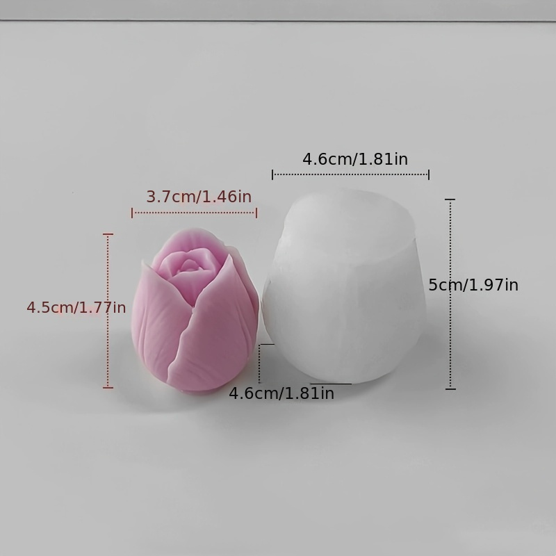 Tulip-shaped Silicone Mold, Suitable For Candles And Resin Crafts - , Suitable For Ornaments