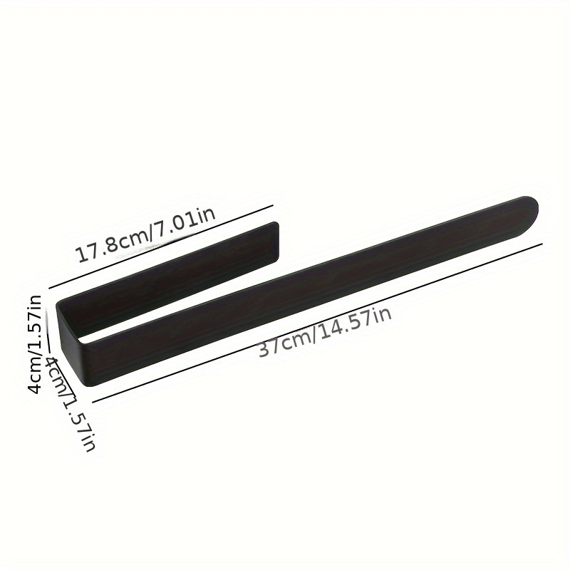 Self-adhesive Stainless Steel Thickened Towel Bar, No Drilling Required, -mounted Towel Rack For Home Bathroom