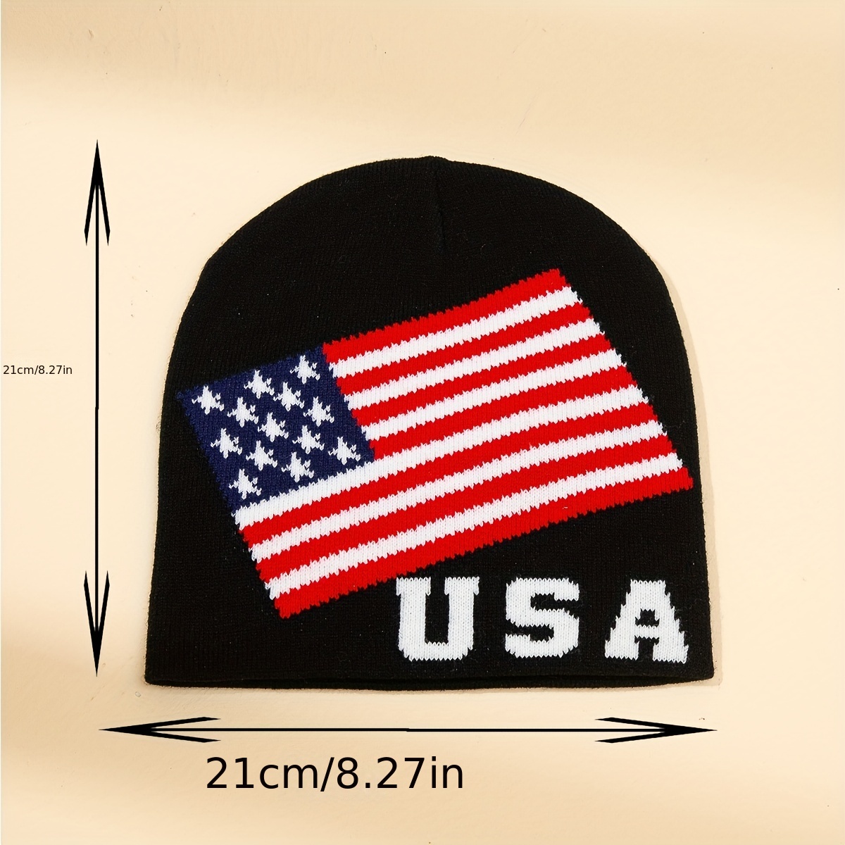 Men's Independence Day American Flag Knitted Jacquard Hat - Temu