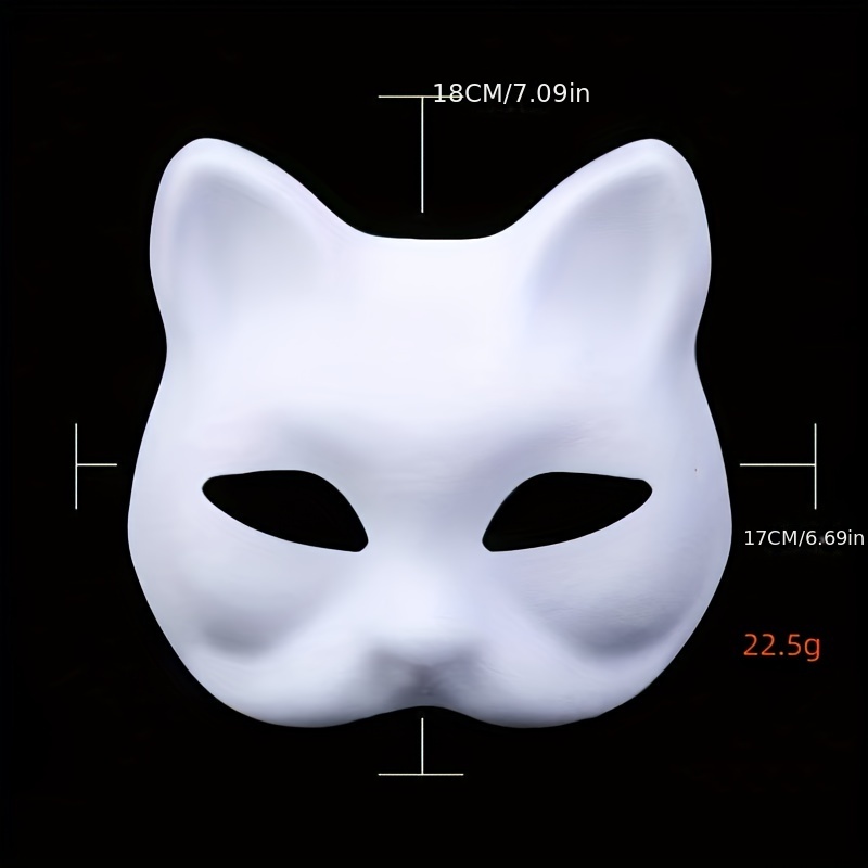 Halloween Blank Mask Prop for Men and Women,party Supplies, Christmas Gifts,Temu