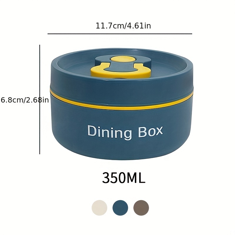 Single Round Stainless Steel Lunch Box, Dining Box, Microwave Safe