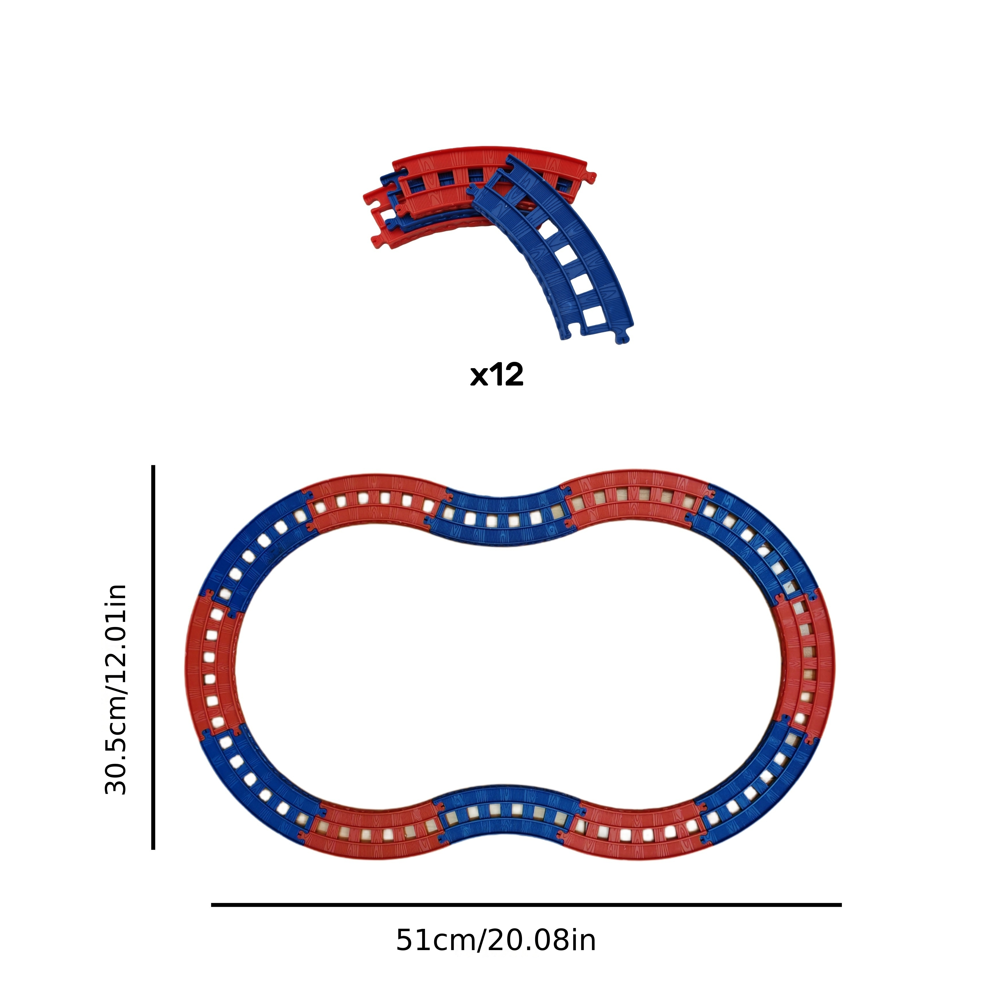 Train Building Blocks Track Compatibility Straight Track - Temu