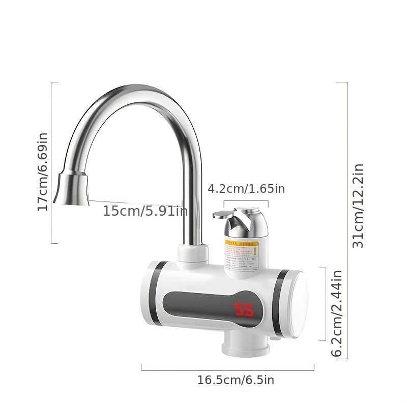 Réchauffeur Robinet D'eau Chaude Électrique Instantané Sans Réservoir  Robinet D'eau Du Robinet Chauffage Rapide Cuisine Avec Affichage Numérique  Mené Système D'eau Chaude Instantané Chauffe-Robinet : : Bricolage