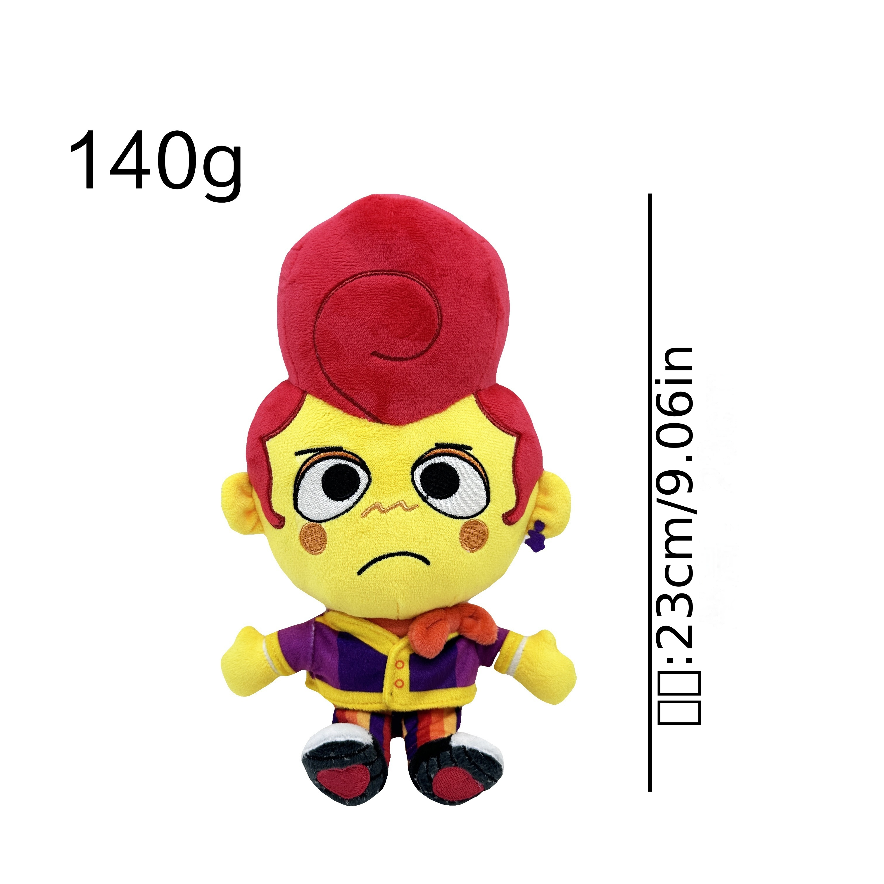 23cm 9 06inch red hair yellow skin and small person design are creative and funny plush toys high quality gifts for children and friends 2