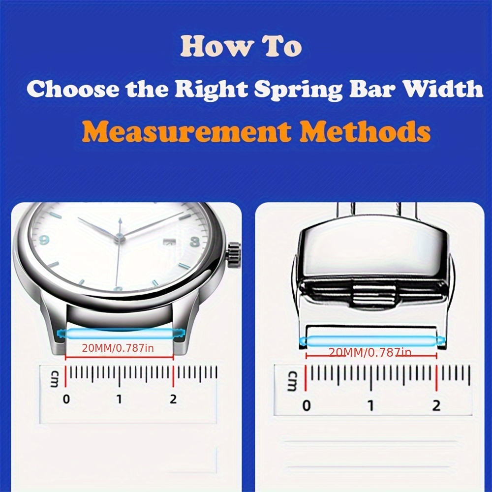 6pcs Spring Bar, 18mm 20mm 22mm 24mm 26mm Watch Strap Link Pins, Stainless  Steel Watch Band Pins Fit SKX007 Watch Case