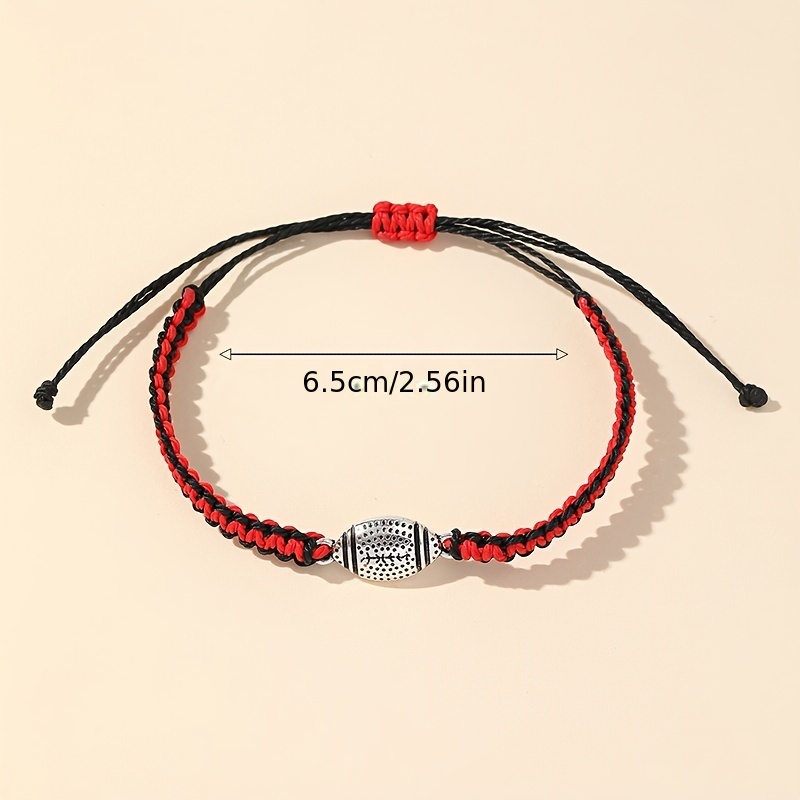 Rugby Alloy Adjustable Bracelet For Men