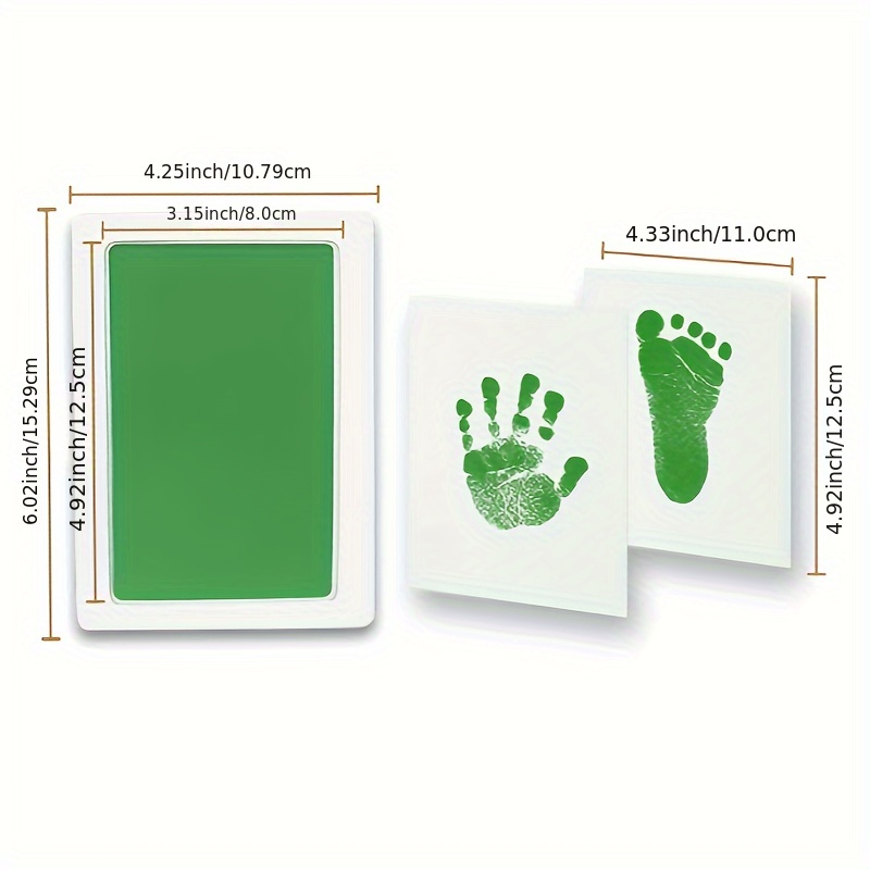 Baby Footprint Kit,Ink Pad for Baby Hand and Footprints - Dog Paw Print  Kit,Clean Touch Baby Foot Printing Kit, Newborn Baby Handprint Kit with 8