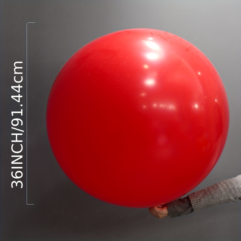 Ballon gonflable géant rouge - Ballon Joyeux anniversaire rond