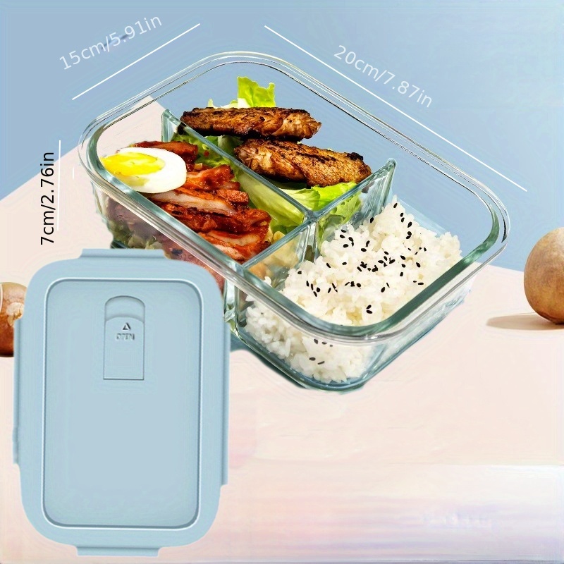 High Borosilicate Glass] Glass Lunch Box Lunch Meal Box Set - Temu