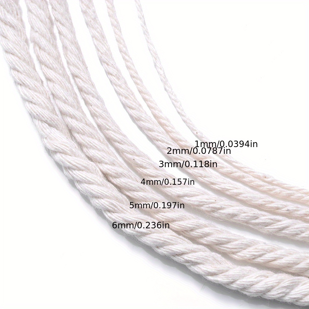  INOOMP 1pc DIY Craft Thread Embroidery Thread Braided Rope for  Crafts Macrame Twine Braided Macrame Cord Twine Bead Cord DIY Cord Twisted  Cotton Rope Macrame Yarn Plant Twisted Yarn : Tools