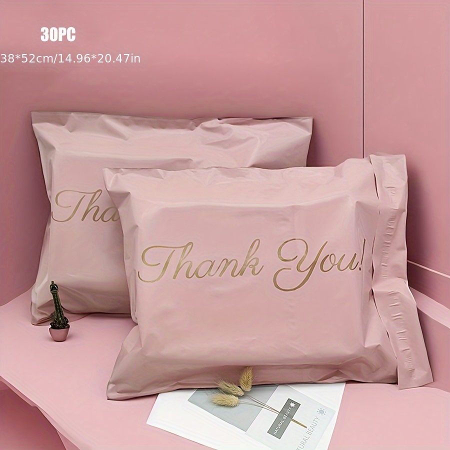 10pcs bag 30pcs bag new material pink ordinary packaging bag modern multi purpose packaging bag e commerce     packaging bag self   bag