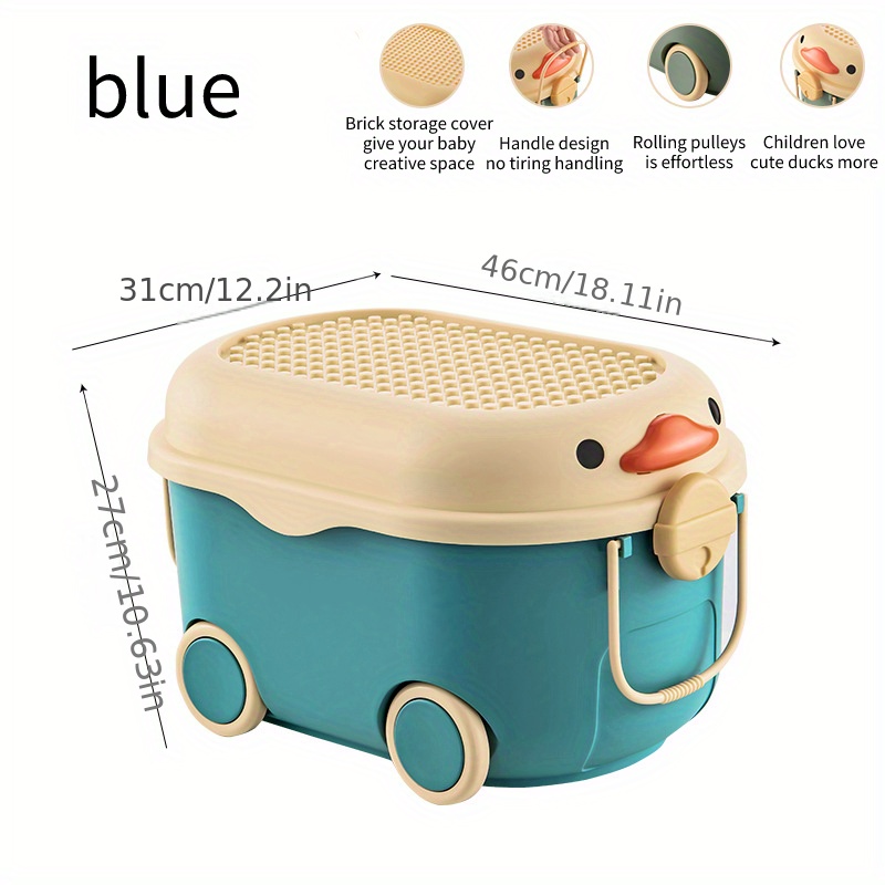 1psc Christmas Gift Cute Duck Storage Box Sorting Box - Temu