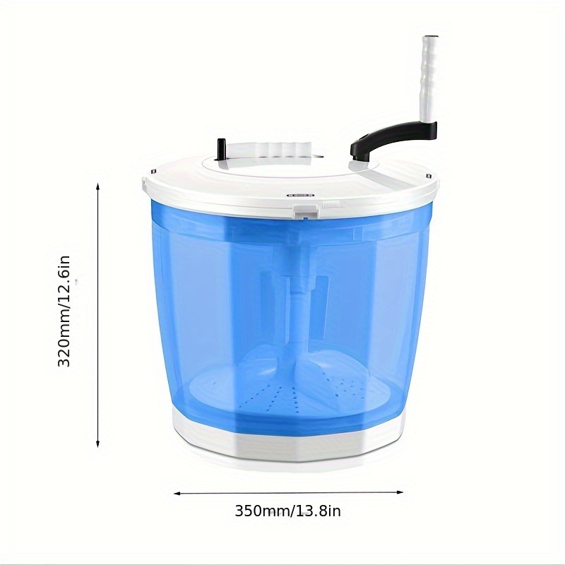 Reheyre Manuelle Mini-Waschmaschine 2kg  Handkurbel Waschmaschine Fr  Wohnung, Camping & Wohnmobil