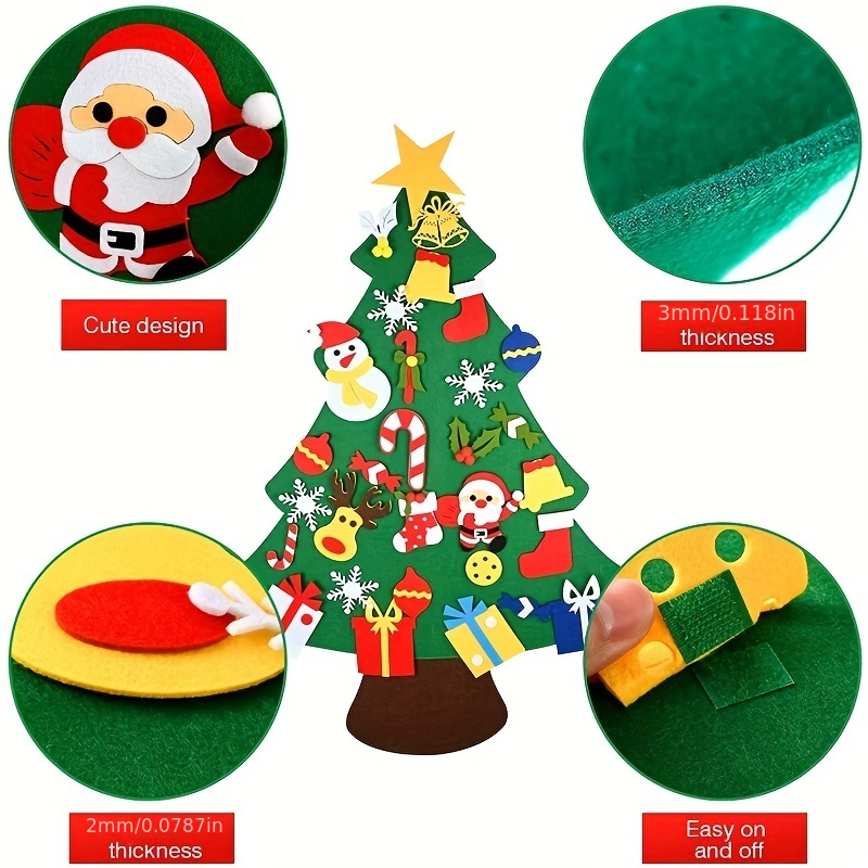 Kids Diy Christmas Kit Wall Hanging Ornaments Home New Year Gifts