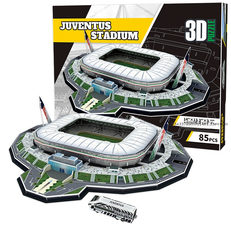 Juventus DIY Football Stadium 3D Puzzle Model Toy Gifts Kids Toys  Educational Big Size