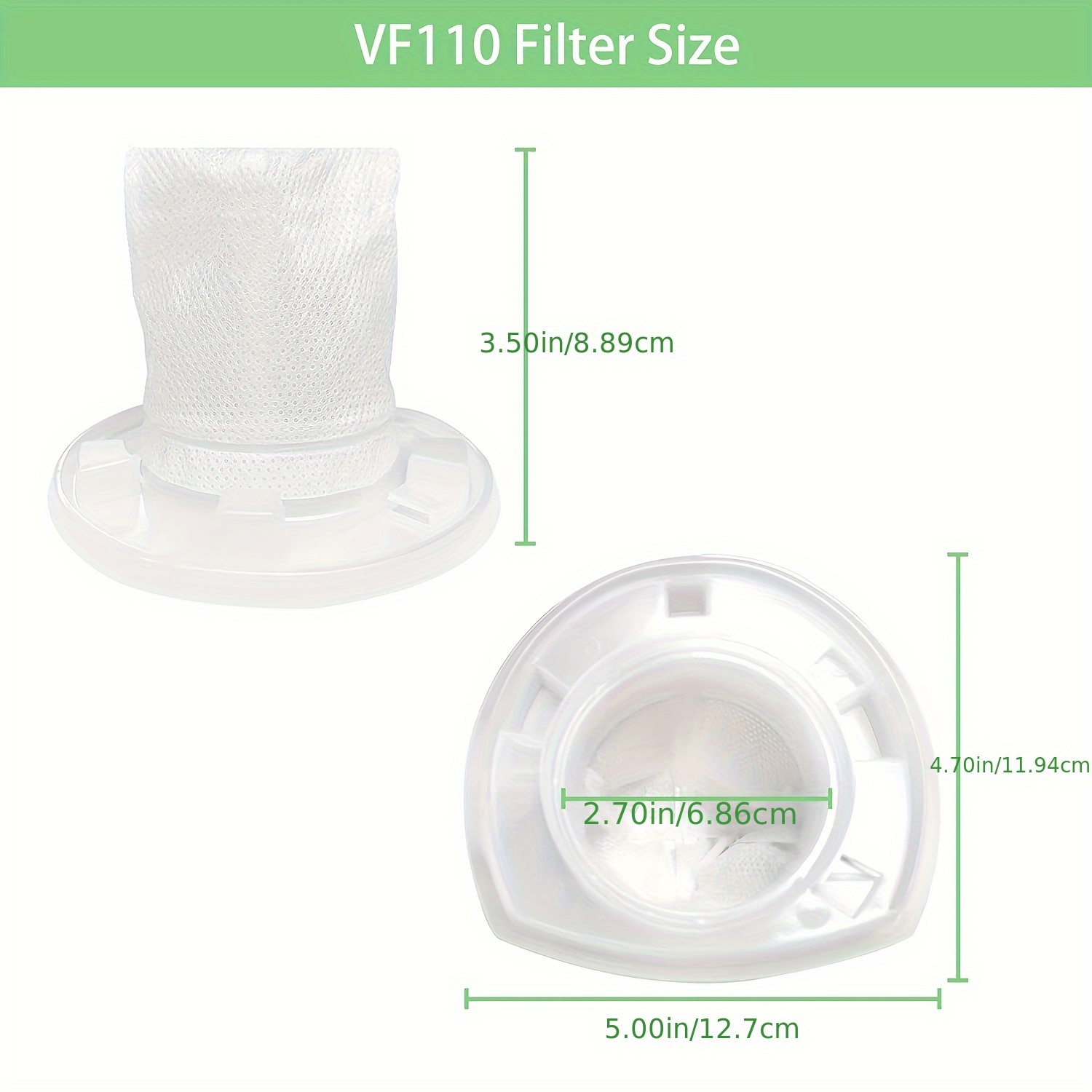 VF110 Black & Decker Hand Vacuum Filter Compatible with Model CHV1410l