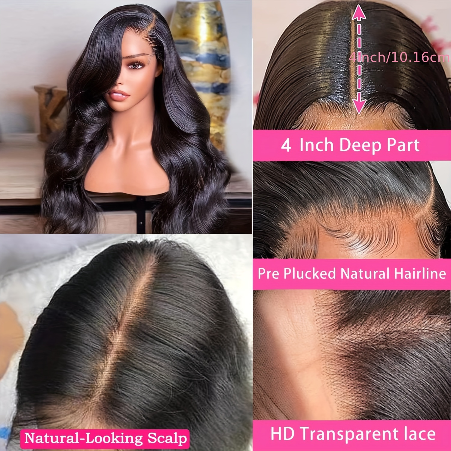 Body Wave Lace Front Wigs Human Hair Glueless Hd Lace Temu Canada