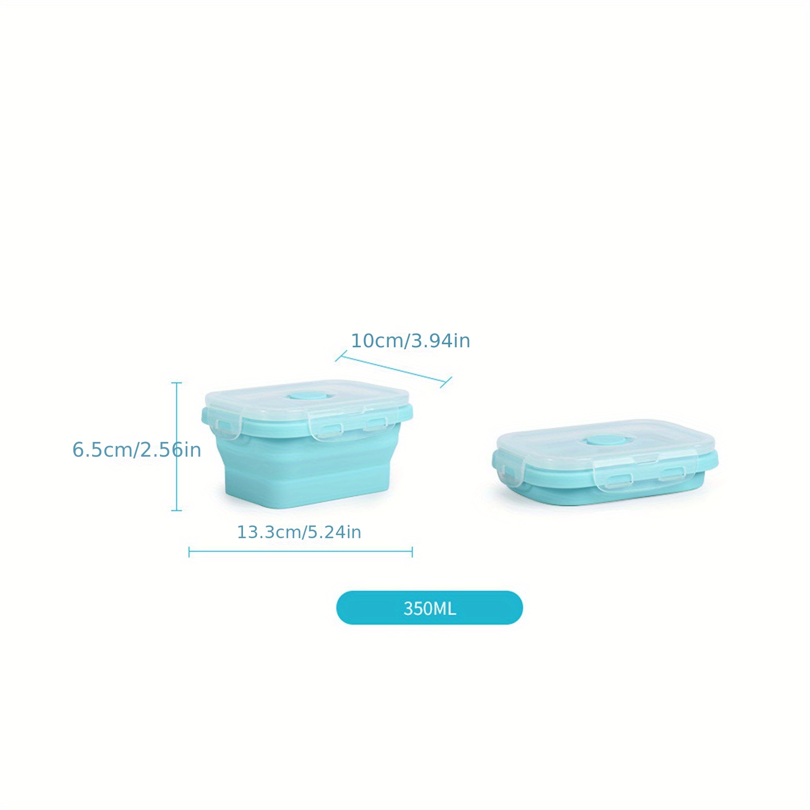 Silicone Lunch Box Folding Bowl Portable Outdoor Crisper - Temu