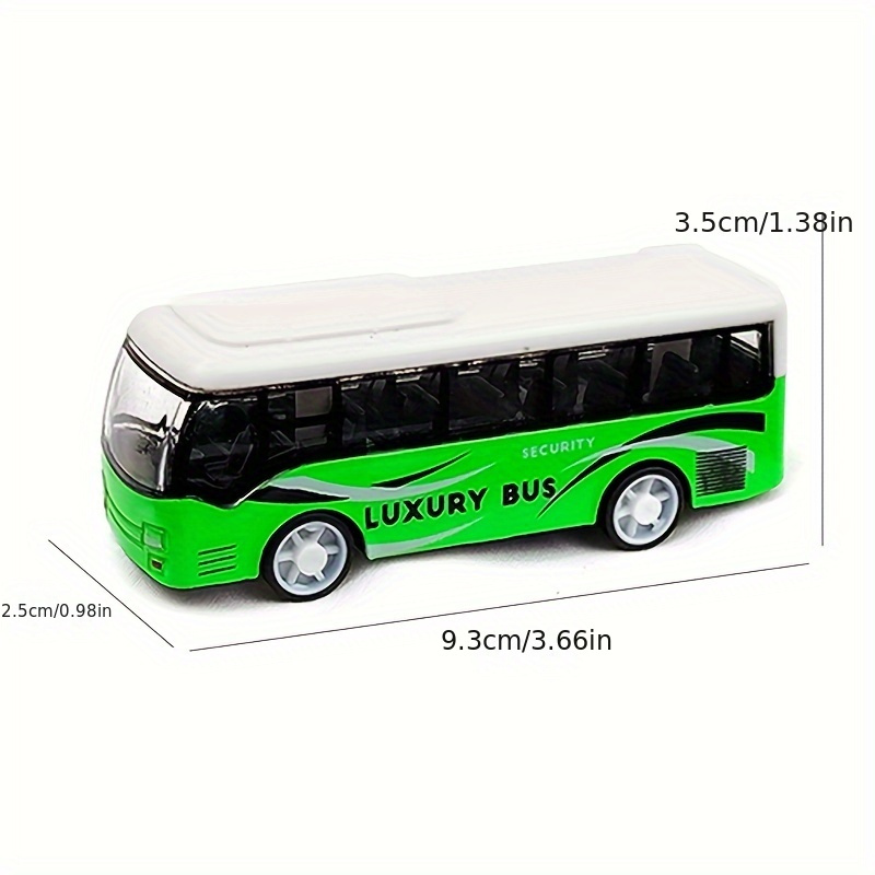 Pull Back Alloy Car Toy Car Bus Simulation Alloy Plastic Bus - Temu