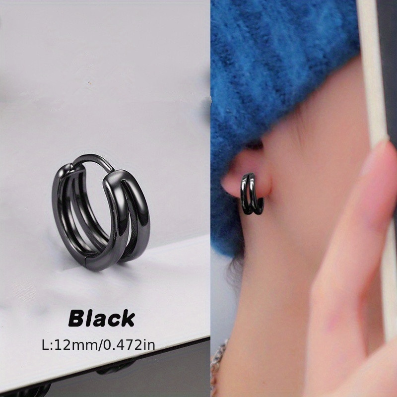 Punk Style Hoop Earrings for Men