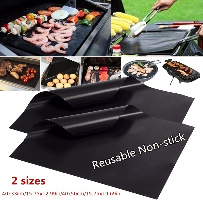 1pc 2pcs reusable non stick oven mat 0 2mm thick oven lined teflon kitchen mat for microwave oven baking tool details 4