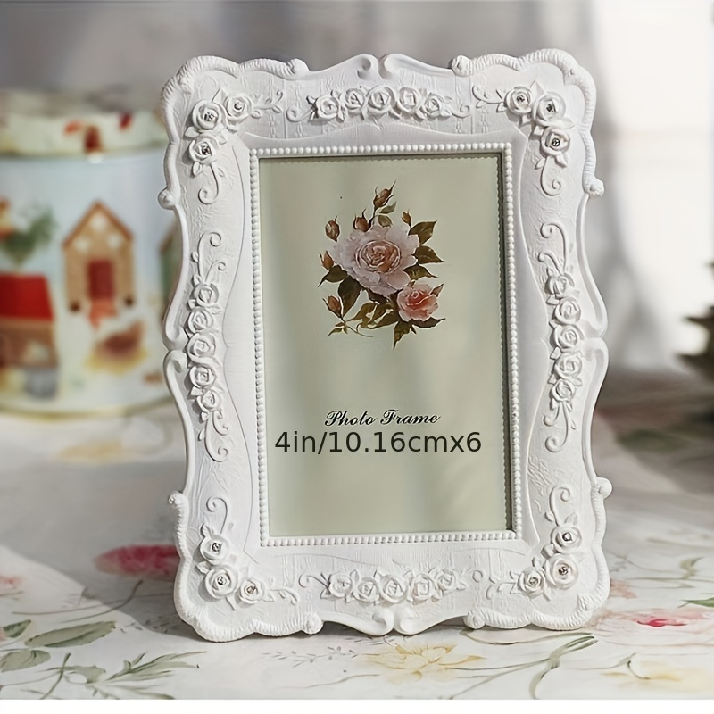 

6-inch White Tabletop Photo Frame Creative Photo Stand