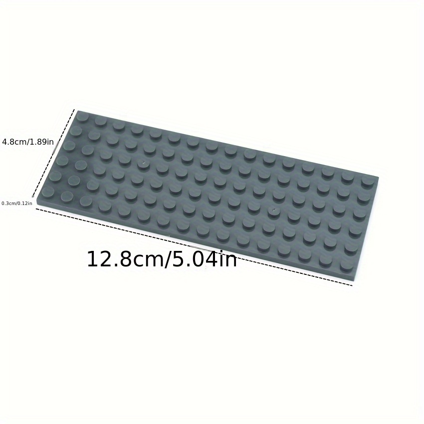 6pcs Thin Bricks 6x16 Building Blocks 3028 Red Yellow