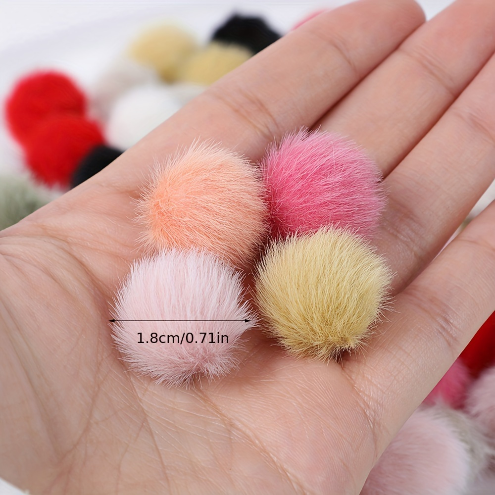 Imitation Fur Ball Pompom Pendants For Women Hat Fur - Temu