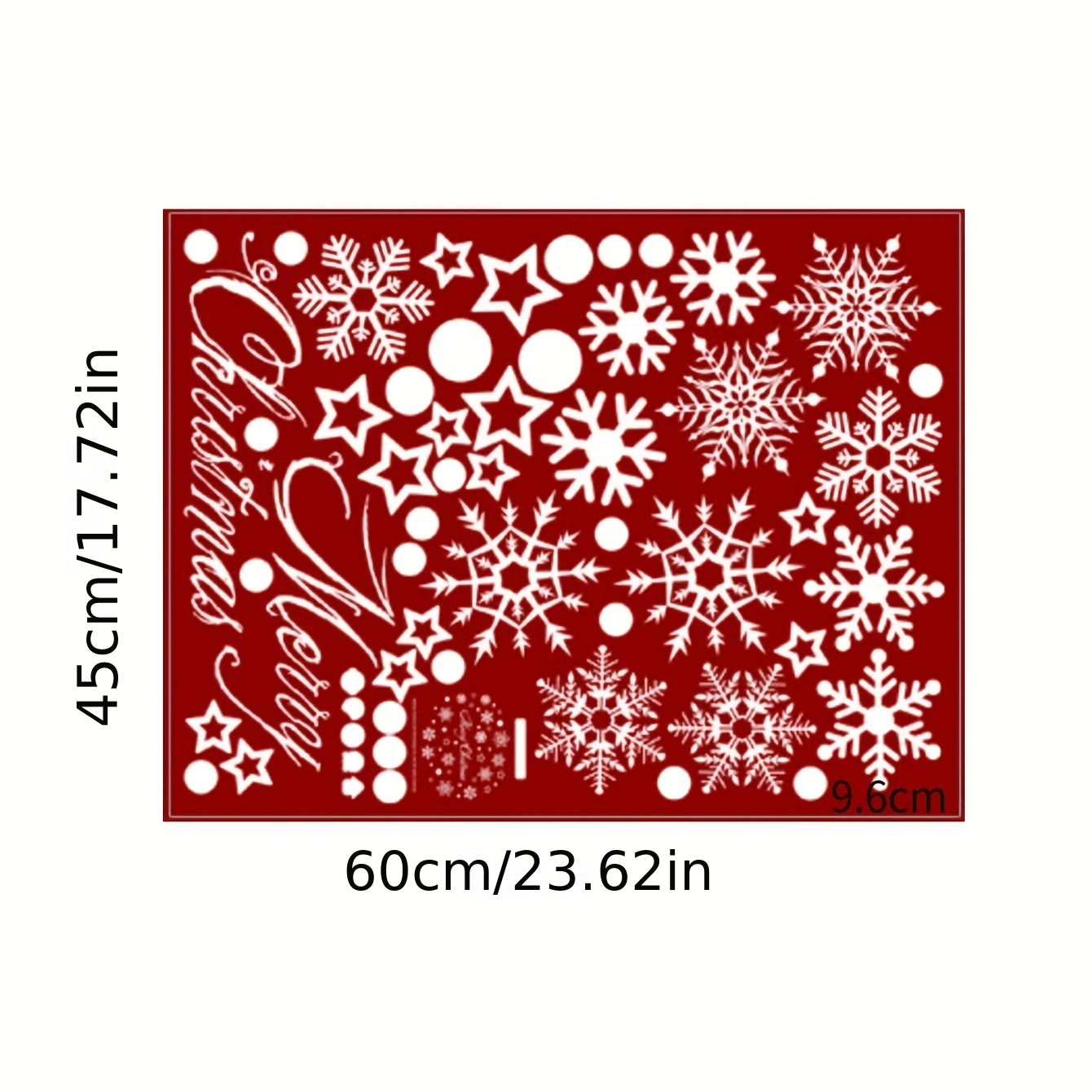 1pc, Christmas Theme Window Sticker, Christmas Snowflake, Removable  Waterproof Vinyl Sticker, Wall Decoration For Coffee Shop Boutique Shop  Restaurant