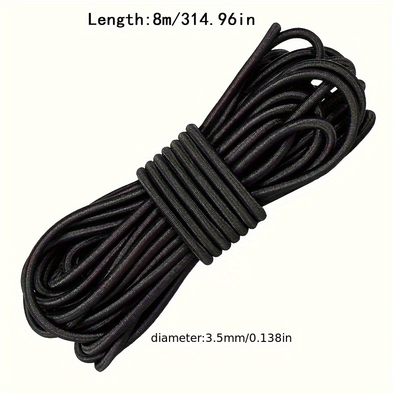 Corde Noire En Nylon 5 Mm – 15 Mètres – Résistante Et Polyvalente – Pour Camping, Bricolage, Extérieur