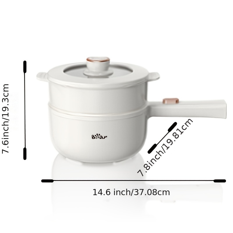 Bear Electric Hot Pot With Steamer Portable Pot Cooker - Temu Mexico
