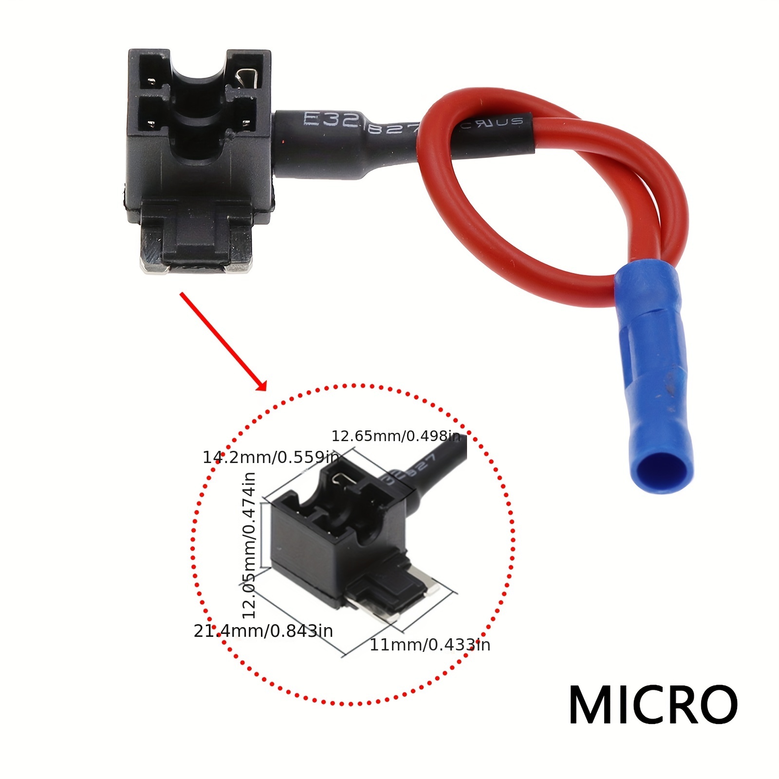 12v Mini Small Medium Size Car Fuse Holder Add a circuit Tap - Temu