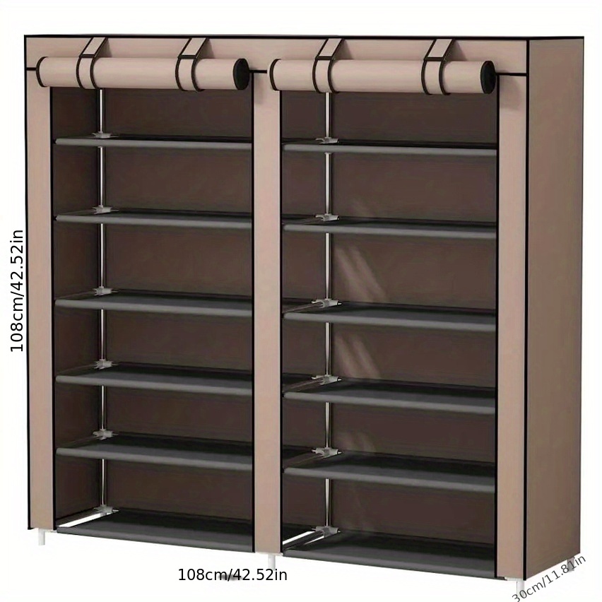 Stylish And Durable Dust Cover Shoe Cabinet Shoe Rack With - Temu