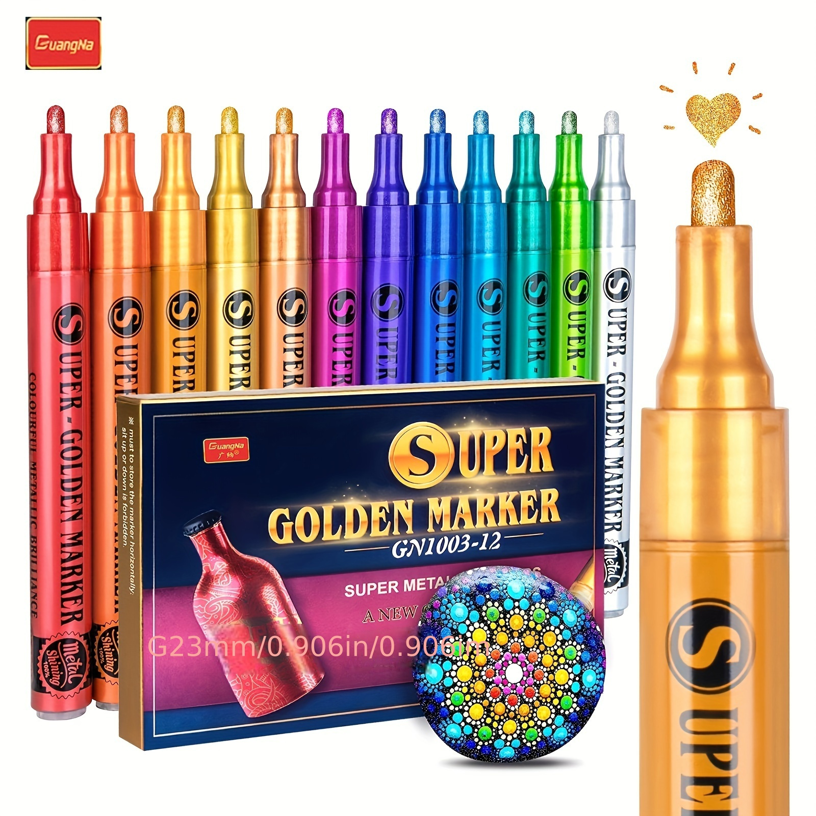 

Guangna 1 Set 12color Markers - For , , Painting, , , Wood, , , , Christmas Crafts