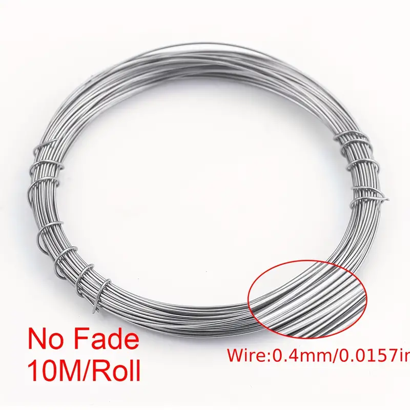 10m (33FT) Aluminum Flat Wire 5mm Wide Silver Craft Metal Wire Flat  Artistic Wire Soft Bendable Wire for Jewelry Craft Beading Making 10m/Roll  