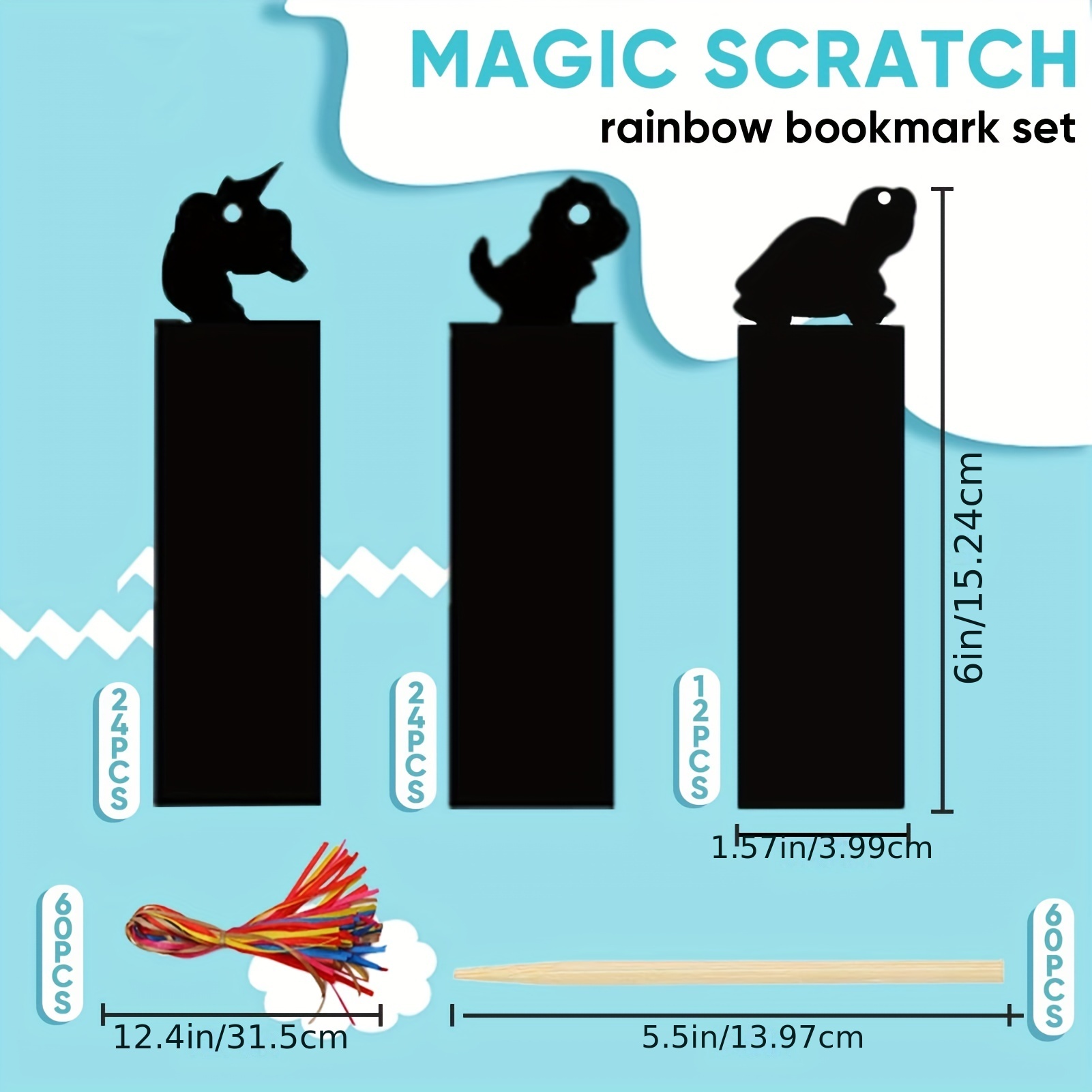 Scratch Art Bookmarks Unicorn Bookmarks Magic Scratch - Temu United Arab  Emirates