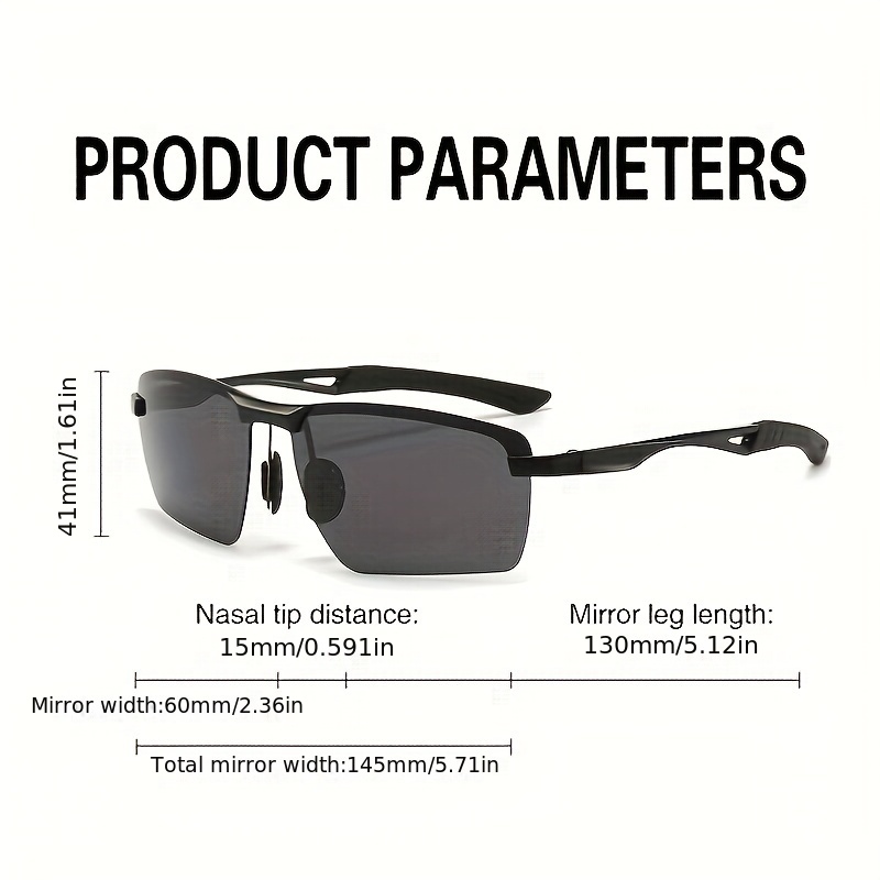 New Sunglasses Frame Sunglasses Polarized Driving Glasses Men-1