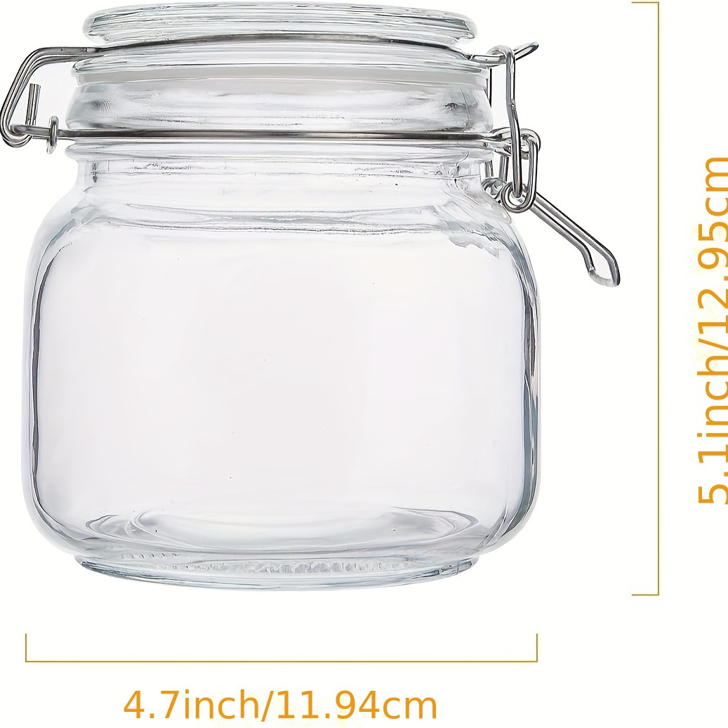 Air Tight Glass Jar 750 Ml Set Of 2